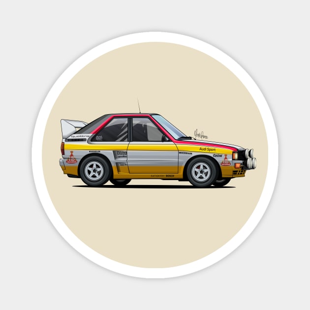 Sport A1 A2 Rally Group B Magnet by Mario Ramos Rally Art